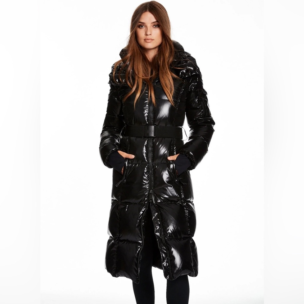 Women's Long Noho Belted Down Puffer Coat new with tags